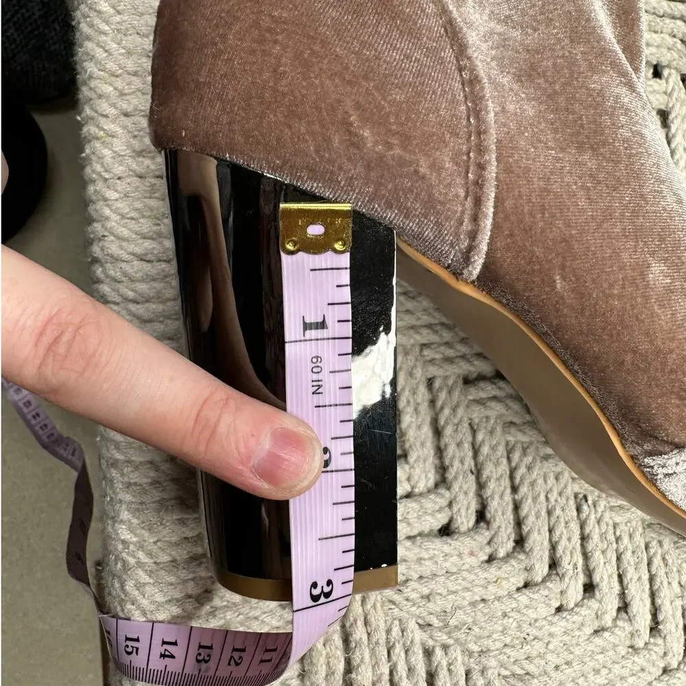 Shoe Dazzle: Velour Thigh High Boots